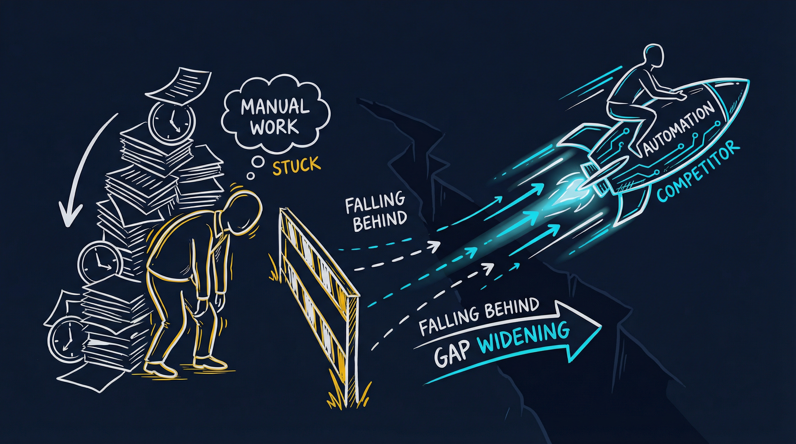While You're Still Doing Everything Manually, Your Competitors Are Pulling Ahead