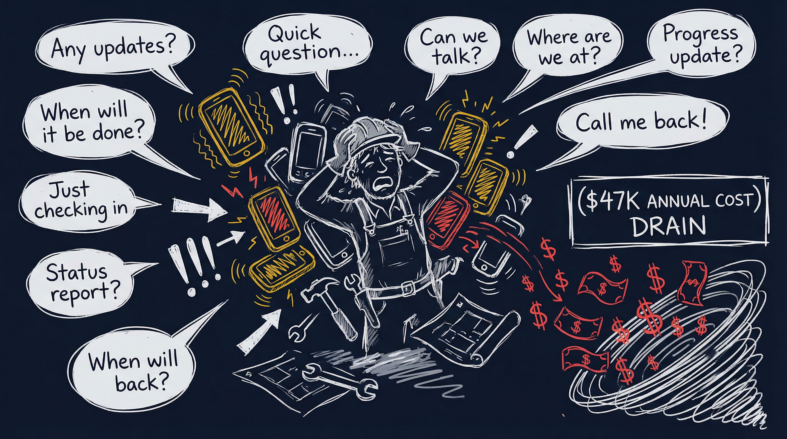 3 in 5 Contractors Struggle With Customers Calling Asking for Project Updates - Here's Why